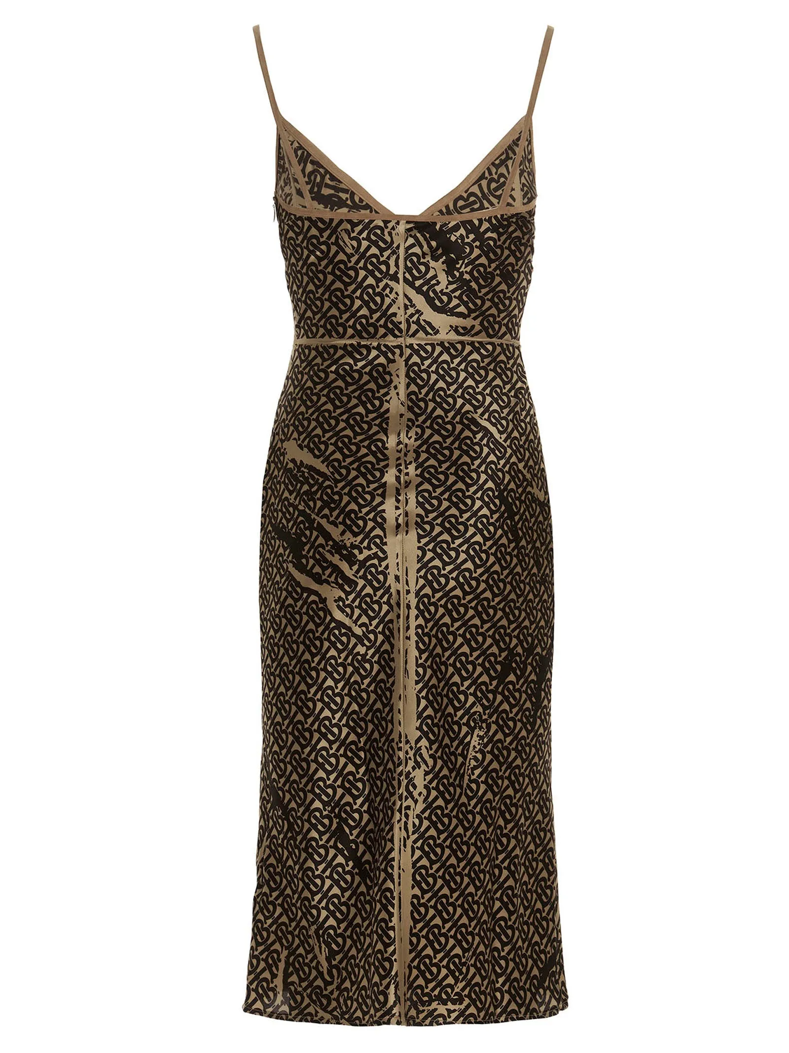 Burberry Monogram Printed Slip Midi Dress