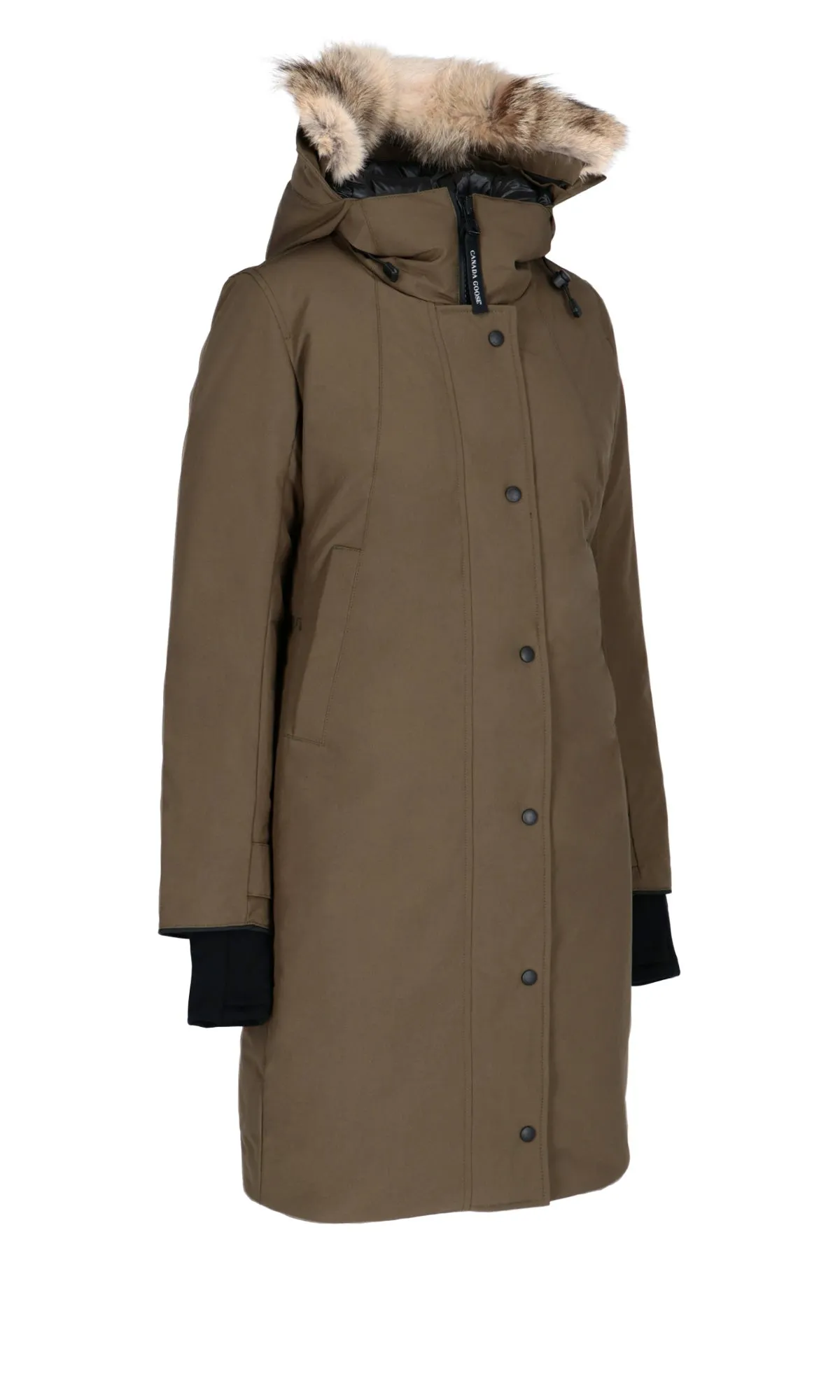 Canada Goose Logo Patch Long-Sleeved Coat