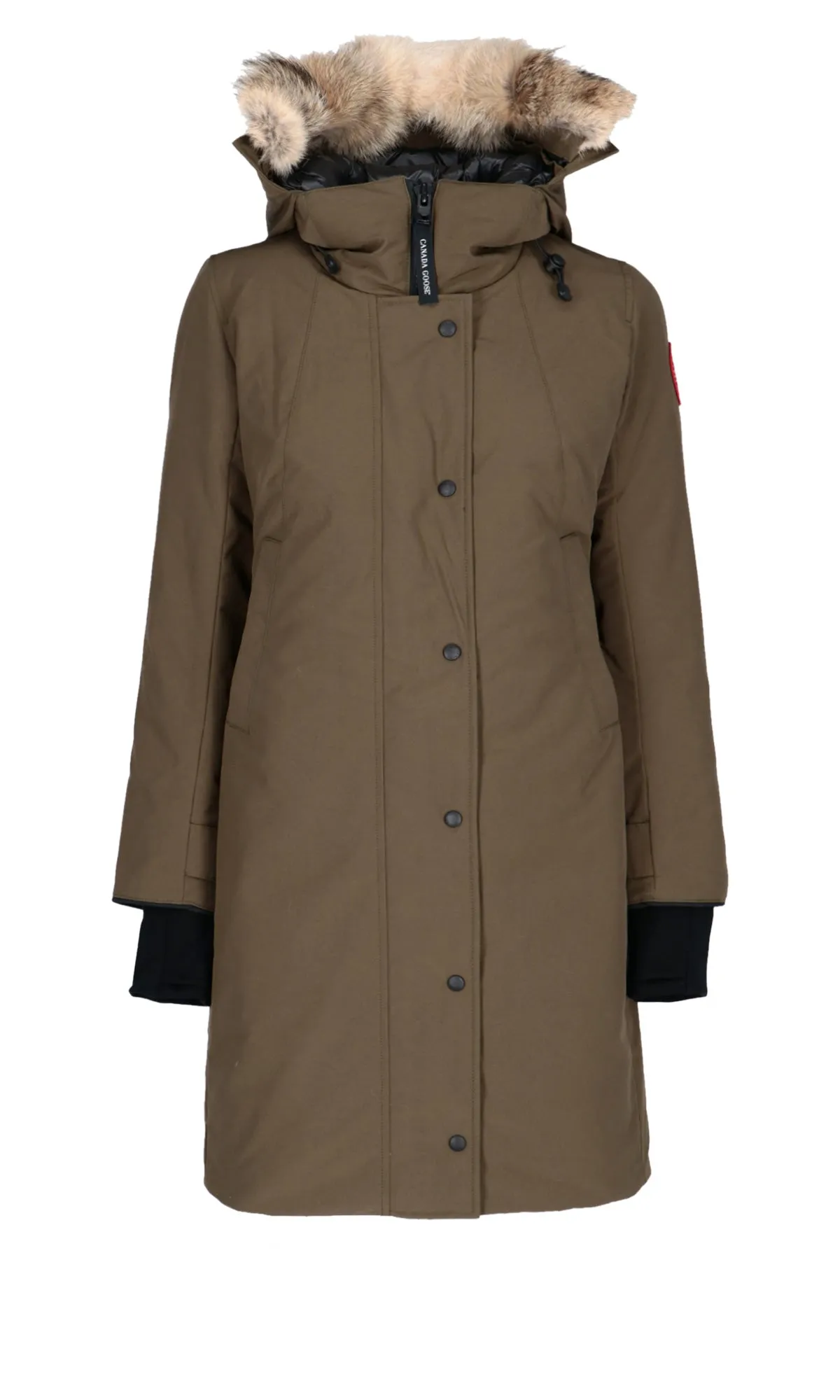 Canada Goose Logo Patch Long-Sleeved Coat