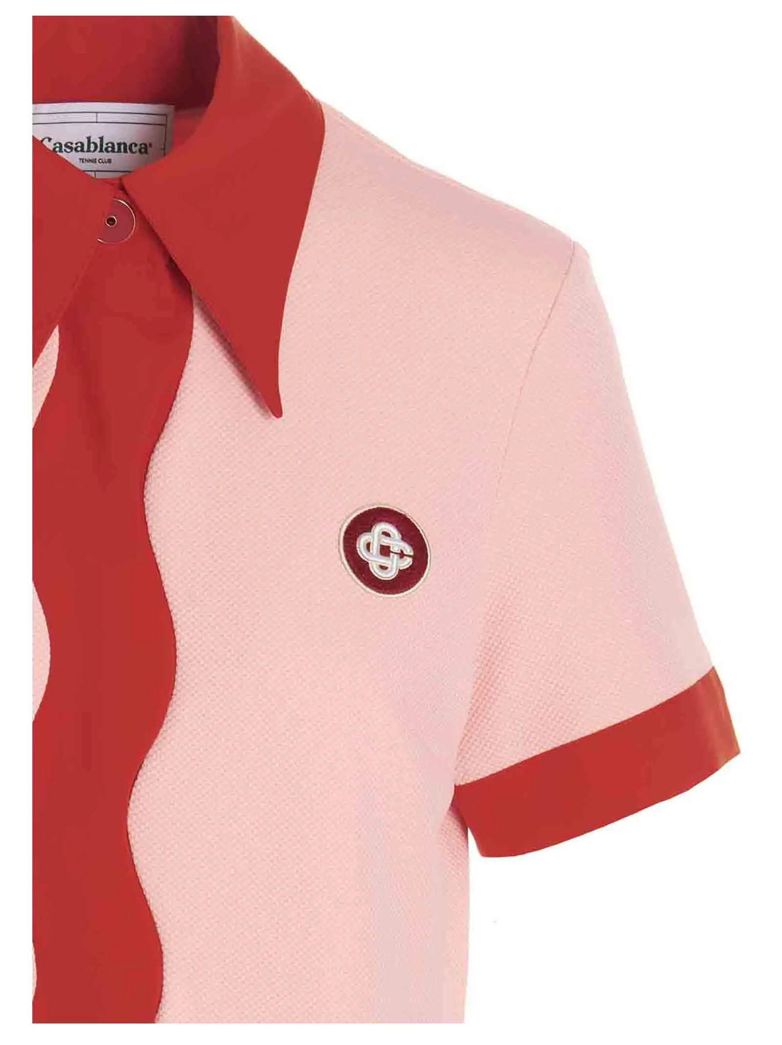 Casablanca Logo Patch Polo Dress