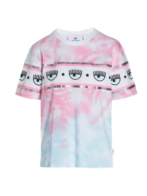 Chiara Ferragni Eye-Motif Tie-Dyed T-Shirt