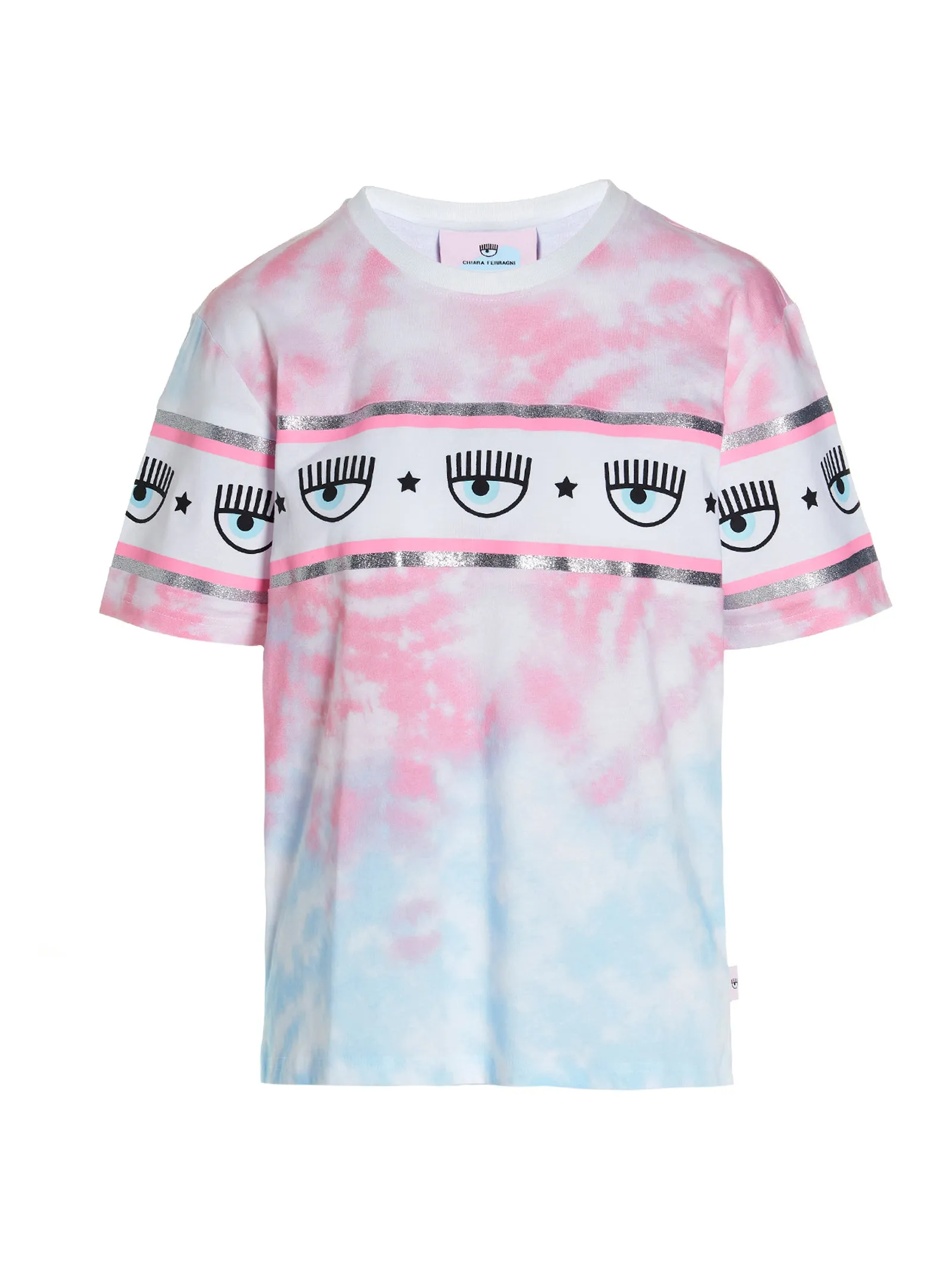 Chiara Ferragni Eye-Motif Tie-Dyed T-Shirt
