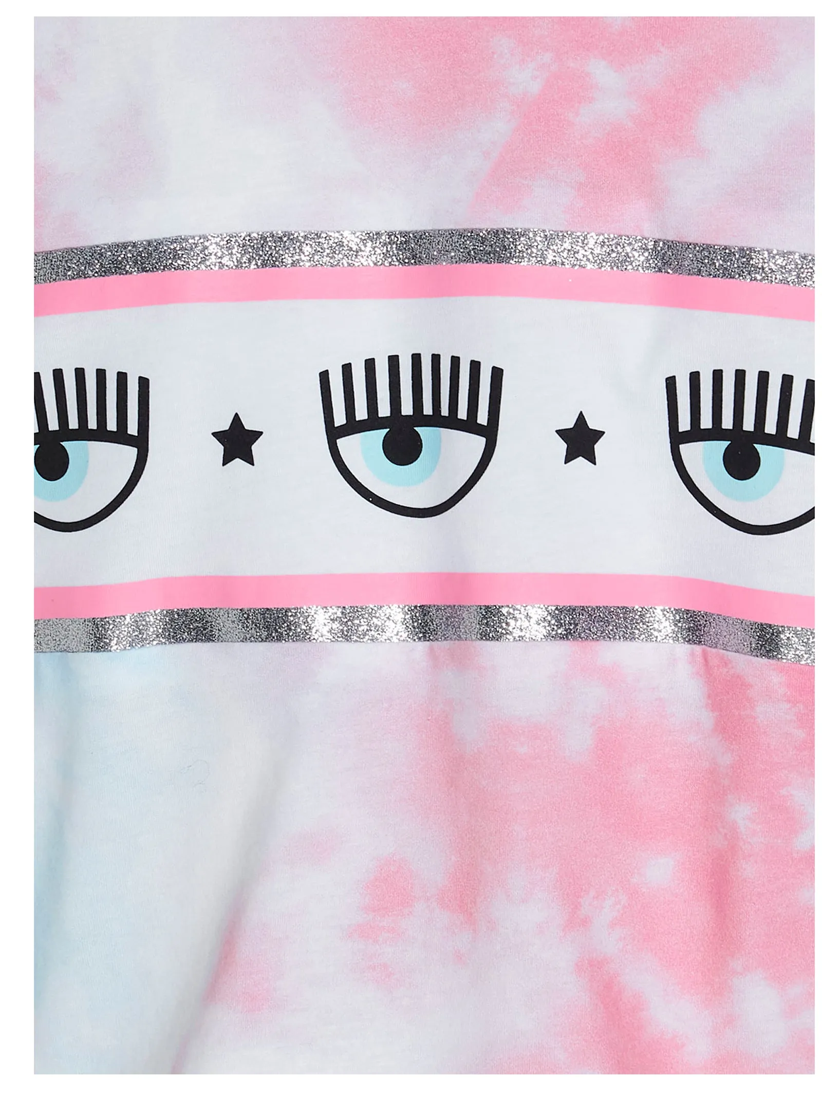 Chiara Ferragni Eye-Motif Tie-Dyed T-Shirt