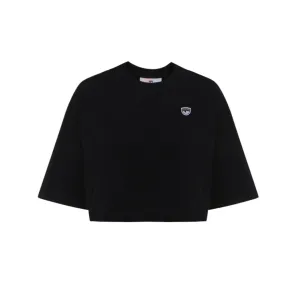 Chiara Ferragni Logo Embroidered Crewneck T-Shirt