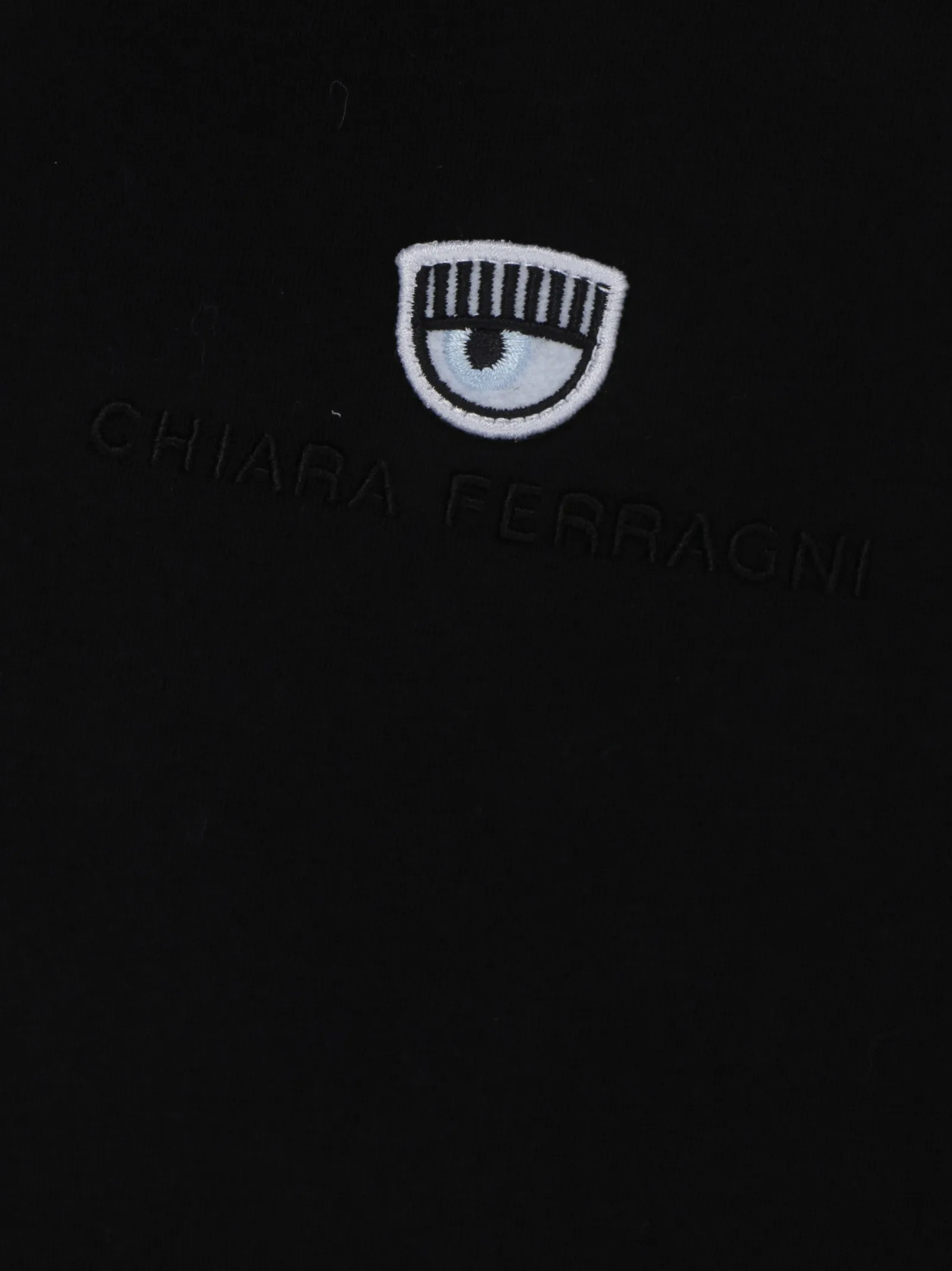 Chiara Ferragni Logo Embroidered Crewneck T-Shirt