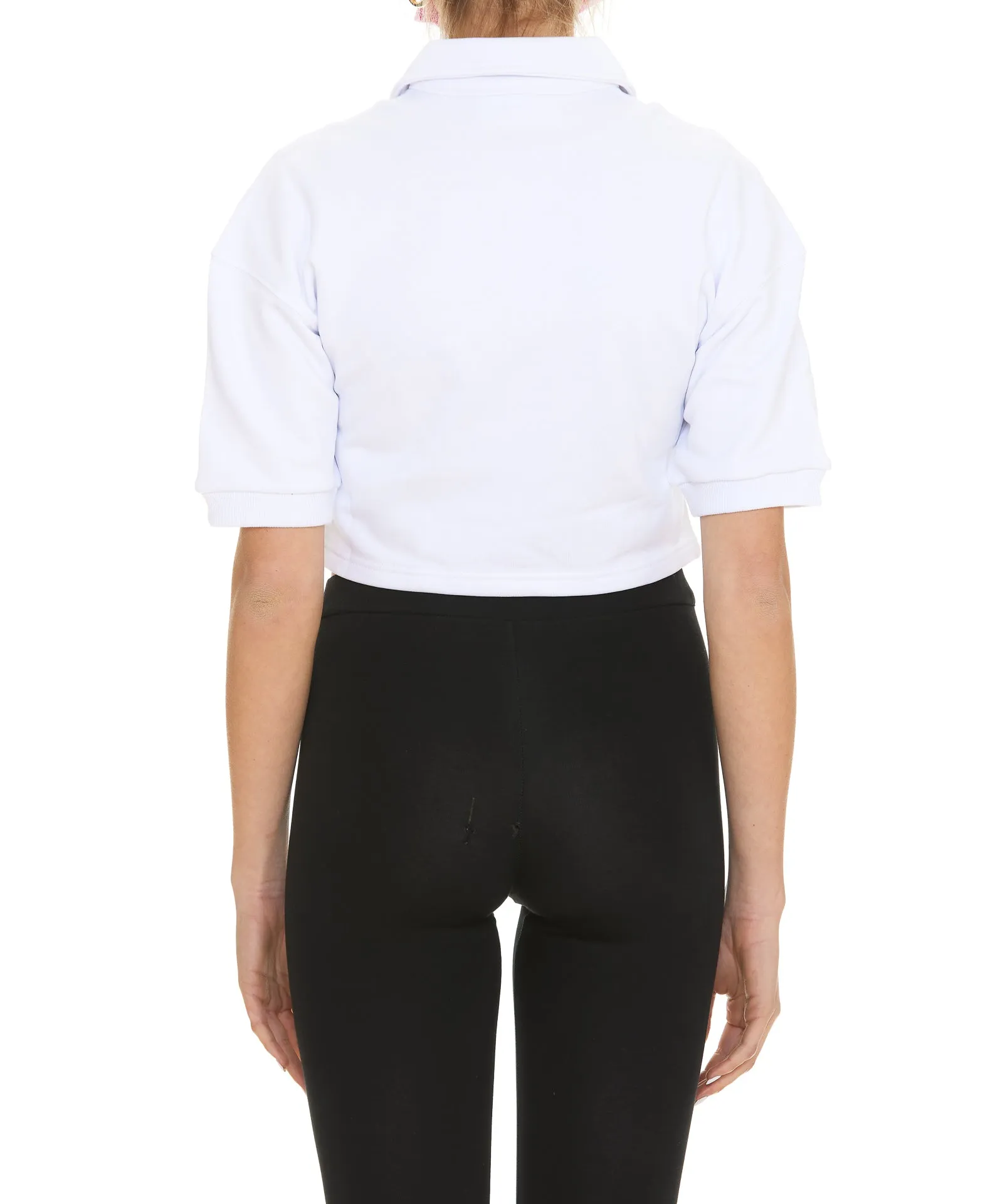 Chiara Ferragni Logo Embroidered Cropped Top