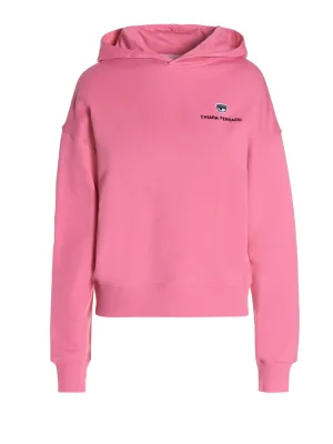 Chiara Ferragni Logo-Embroidered Long-Sleeved Hoodie