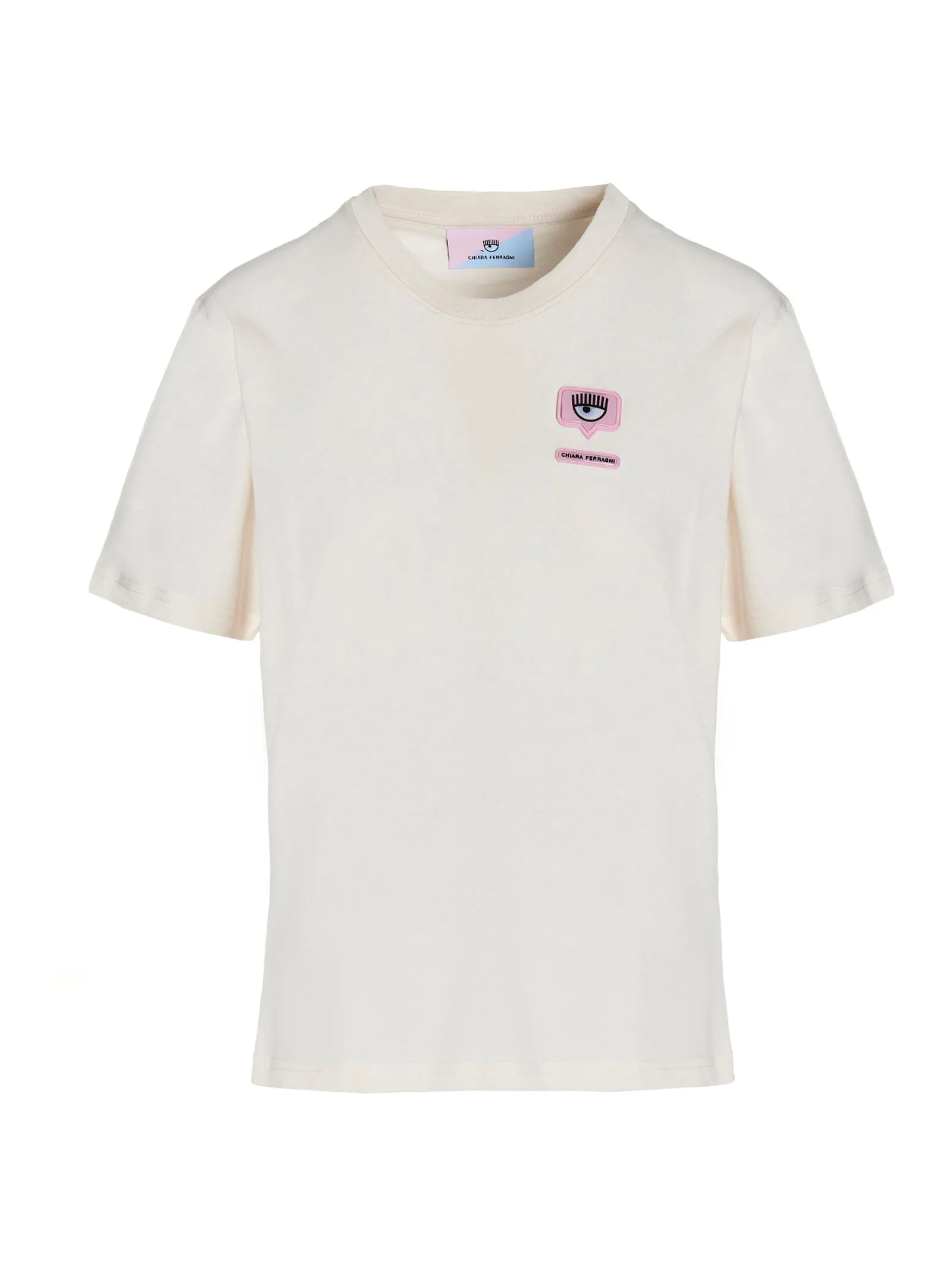 Chiara Ferragni Logo-Patch Crewneck T-Shirt