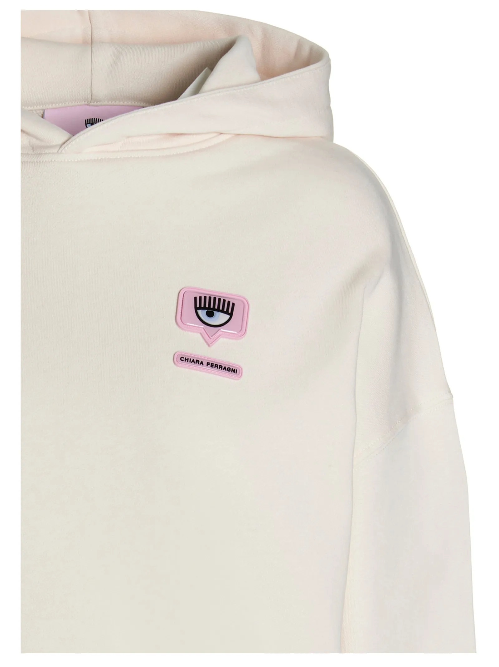 Chiara Ferragni Logo-Patch Long-Sleeved Hoodie