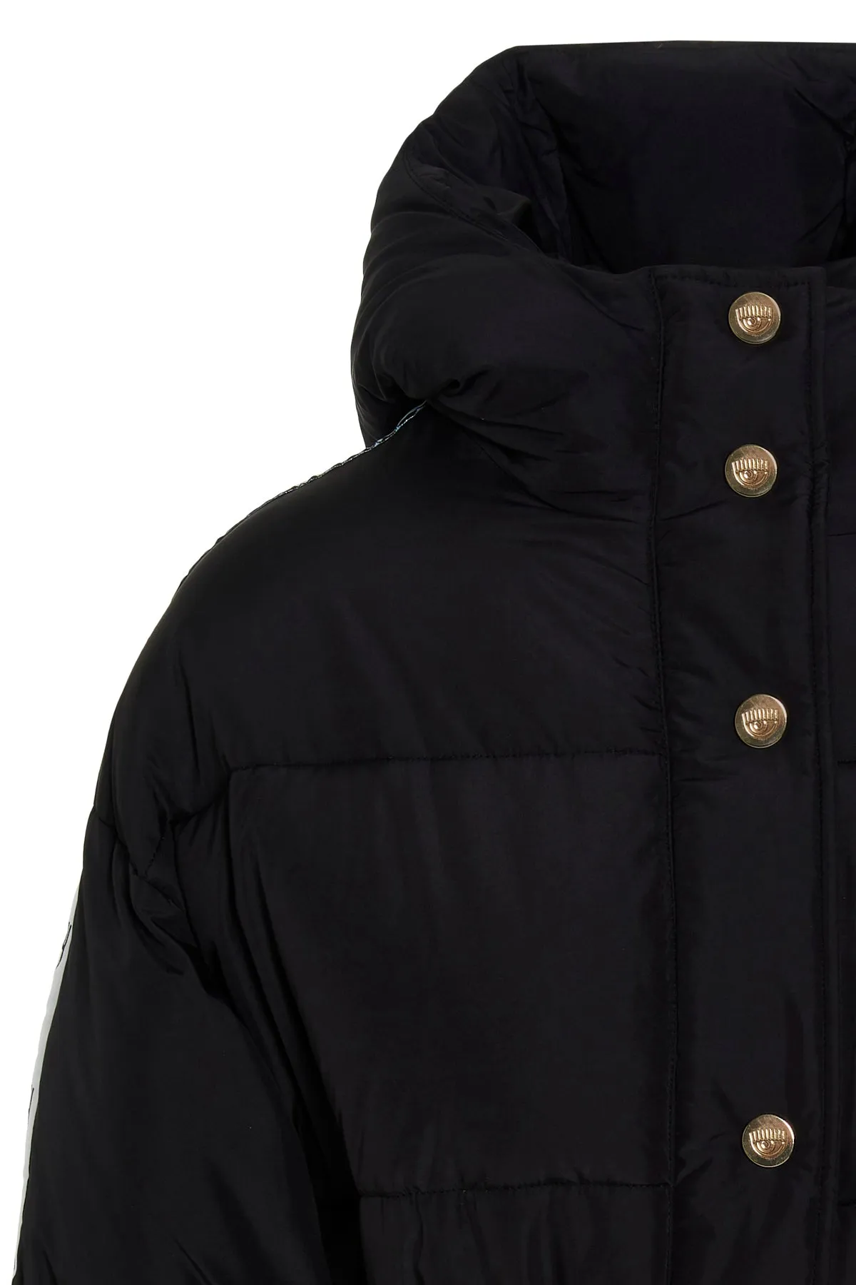 Chiara Ferragni Logo Tape Puffer Jacket
