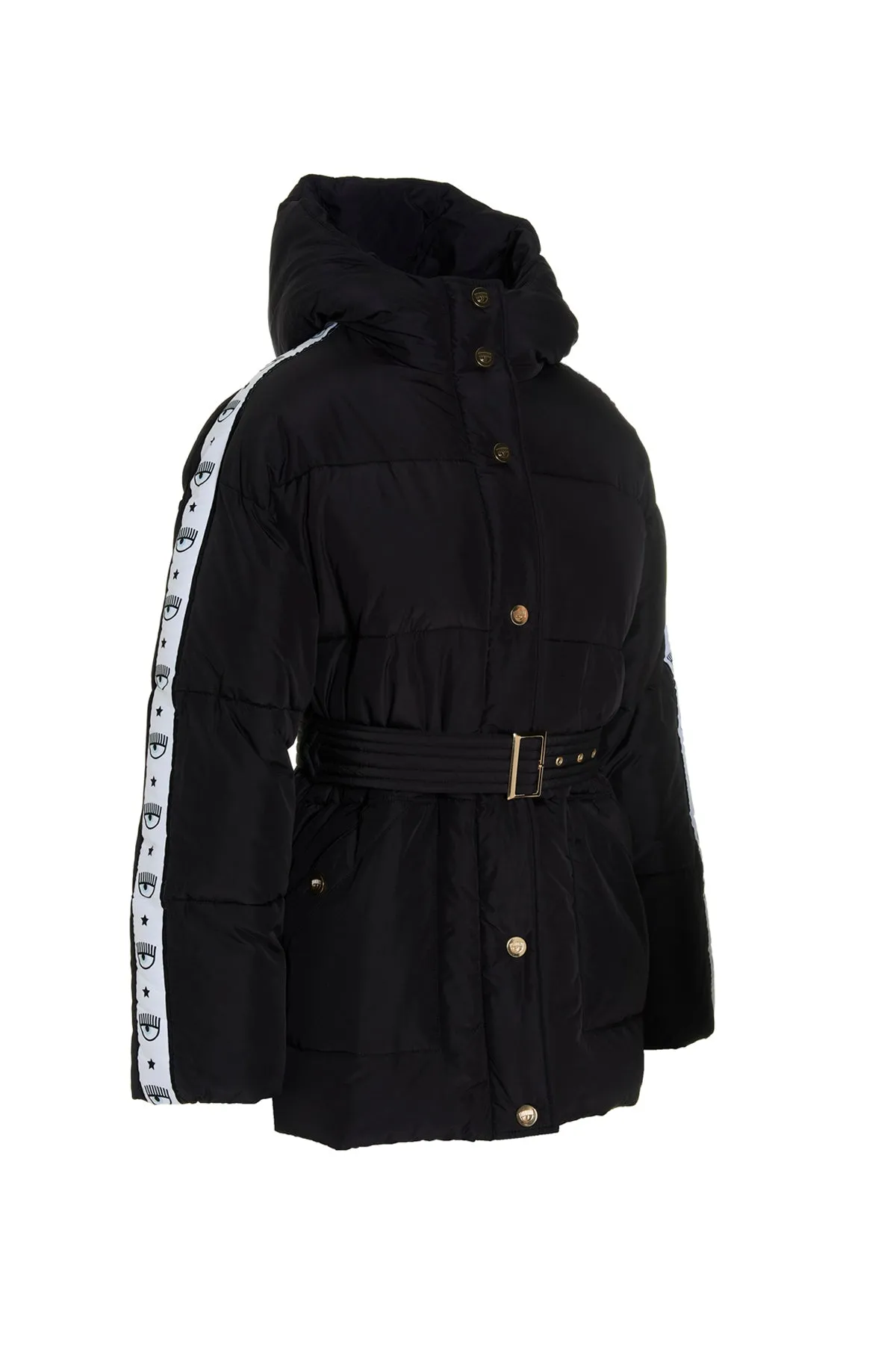 Chiara Ferragni Logo Tape Puffer Jacket