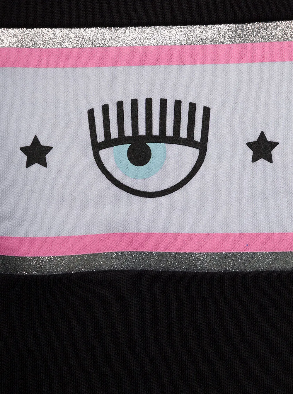 Chiara Ferragni Logo-Taped Long-Sleeved Hoodie