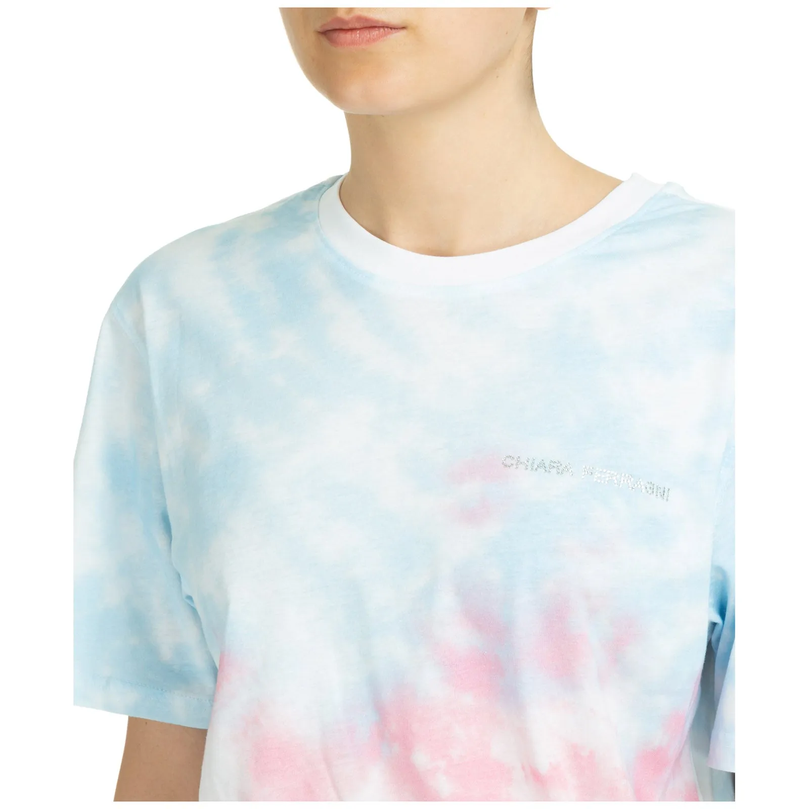 Chiara Ferragni Tie-Dyed Crewneck Dress