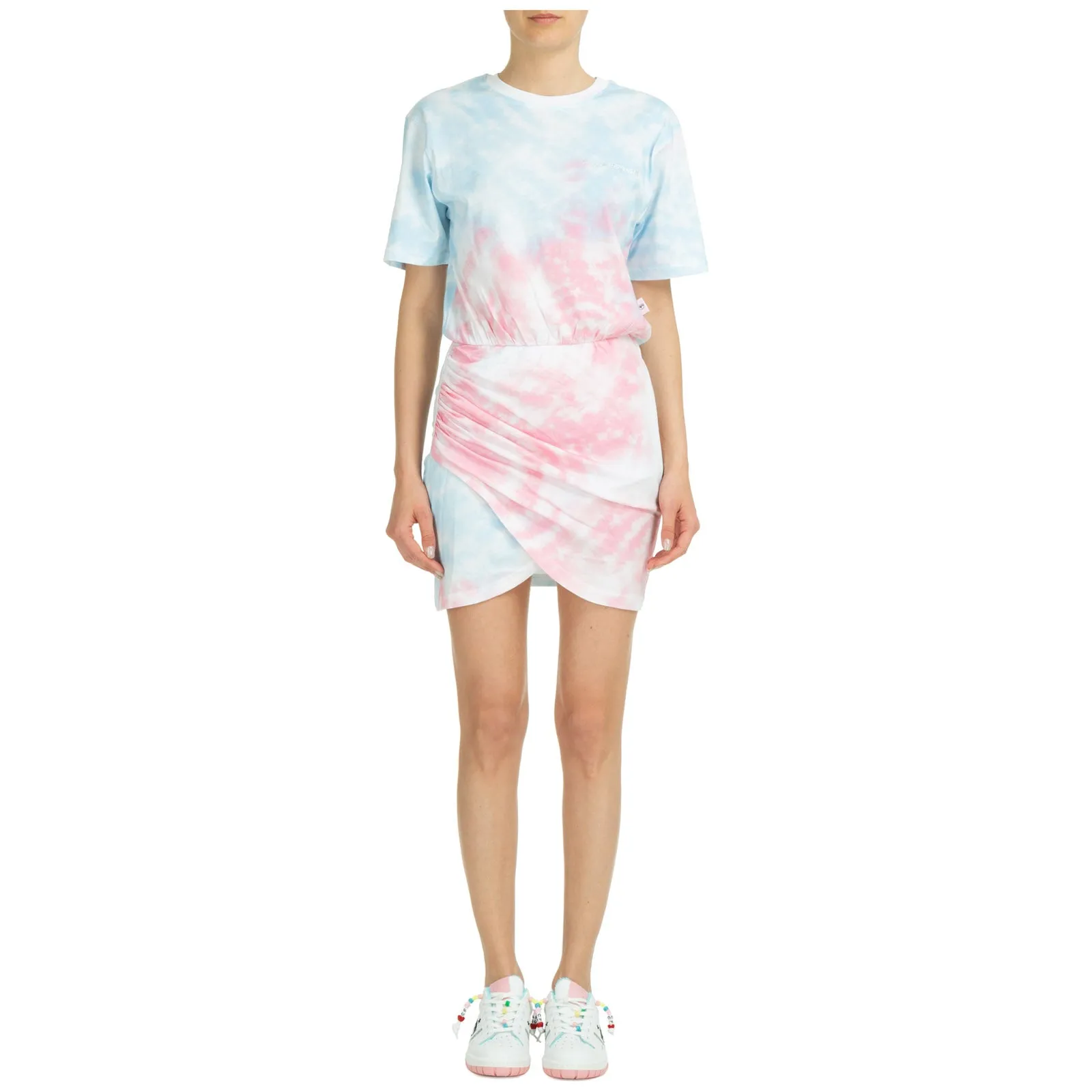 Chiara Ferragni Tie-Dyed Crewneck Dress
