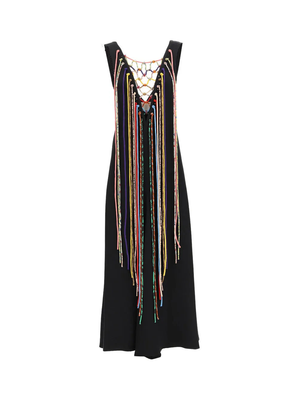 Chlo V-Neck Flared Midi Dress