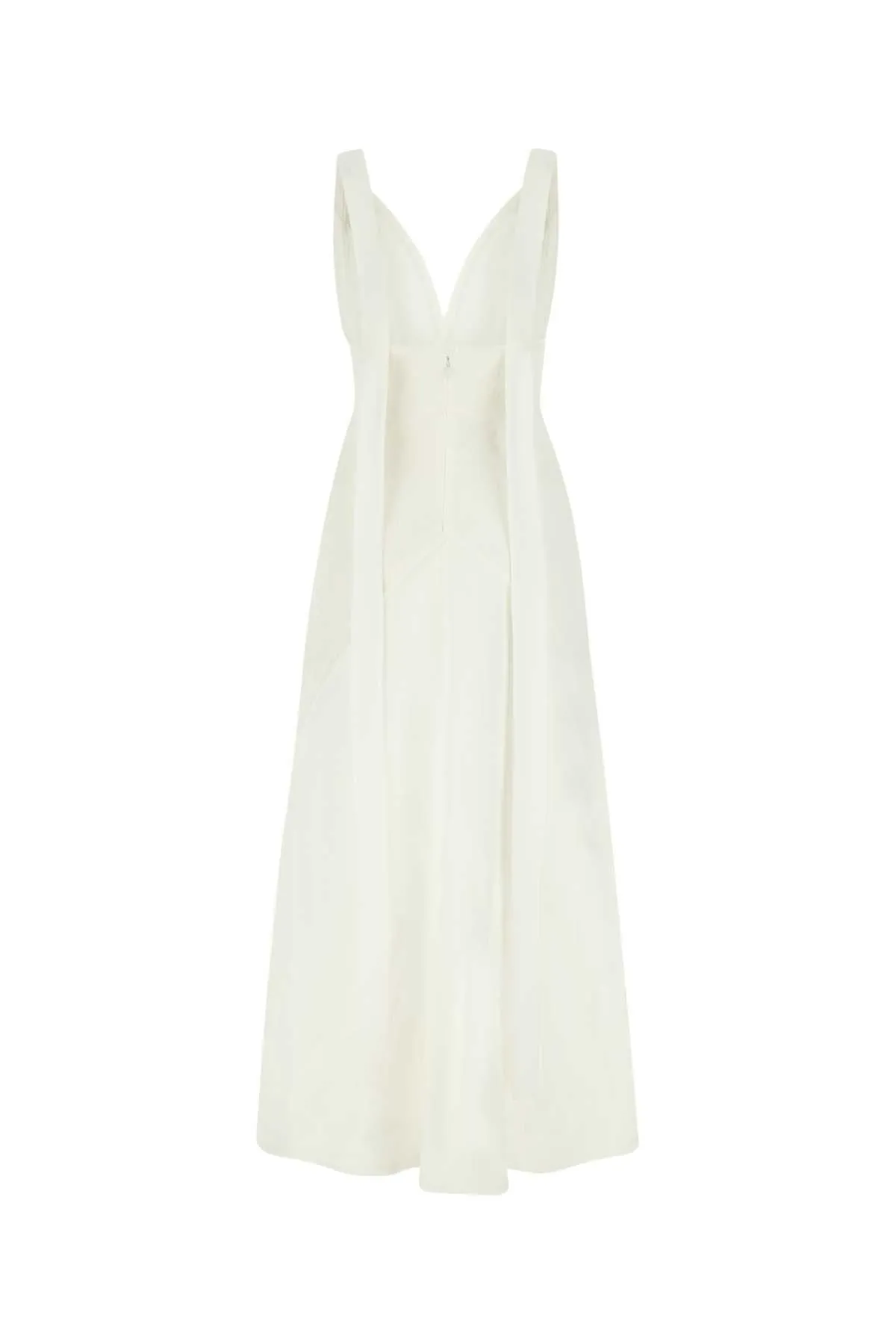 Chlo V-Neck Fringe-Panel Sleeveless Dress
