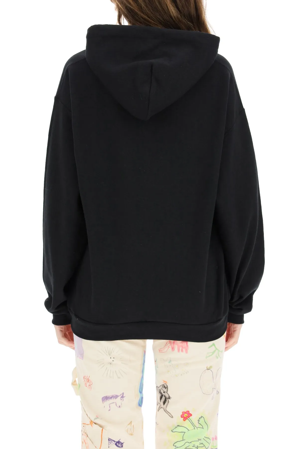 Collina Strada Logo Print Drawstring Hoodie