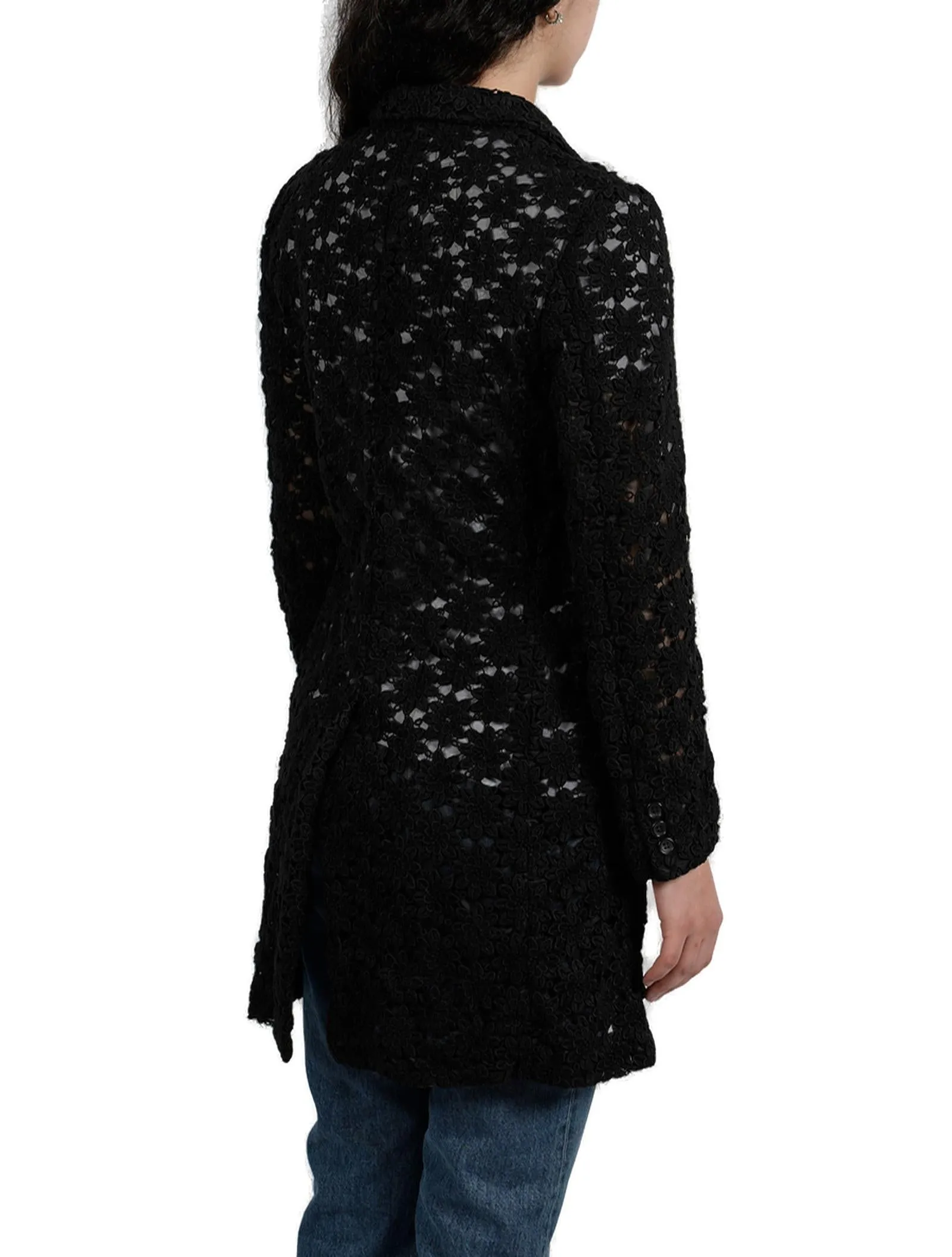 Comme Des Garcons Comme Des Garcons Floral Crochet Coat