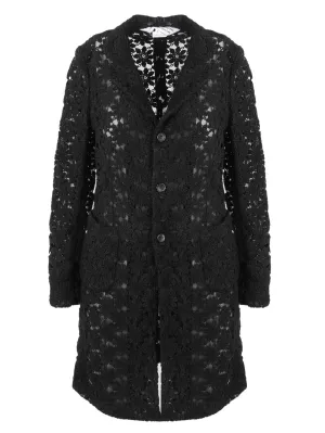Comme Des Garcons Comme Des Garcons Floral Crochet Coat