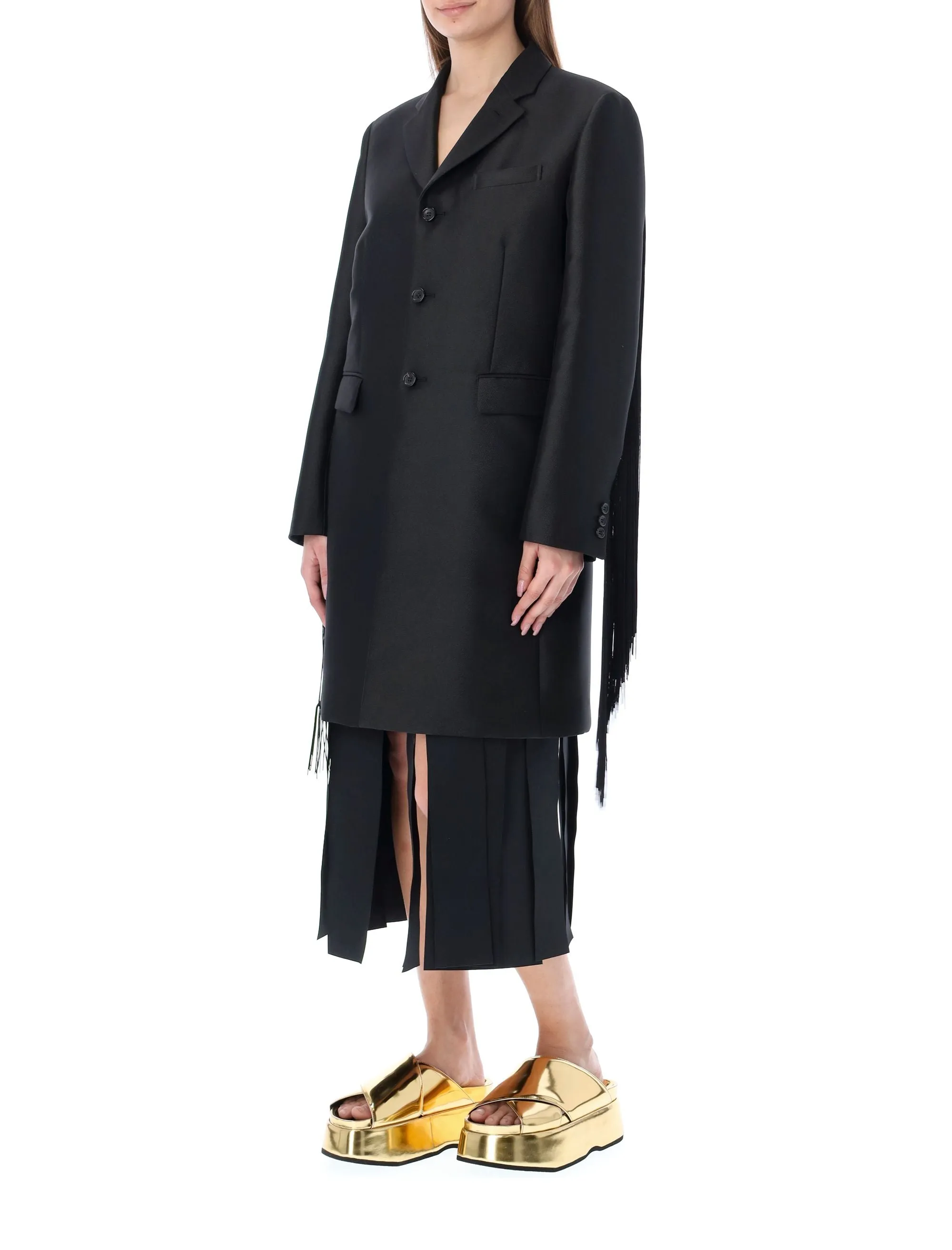 Comme des Garons Comme des Garons Fringed Coat