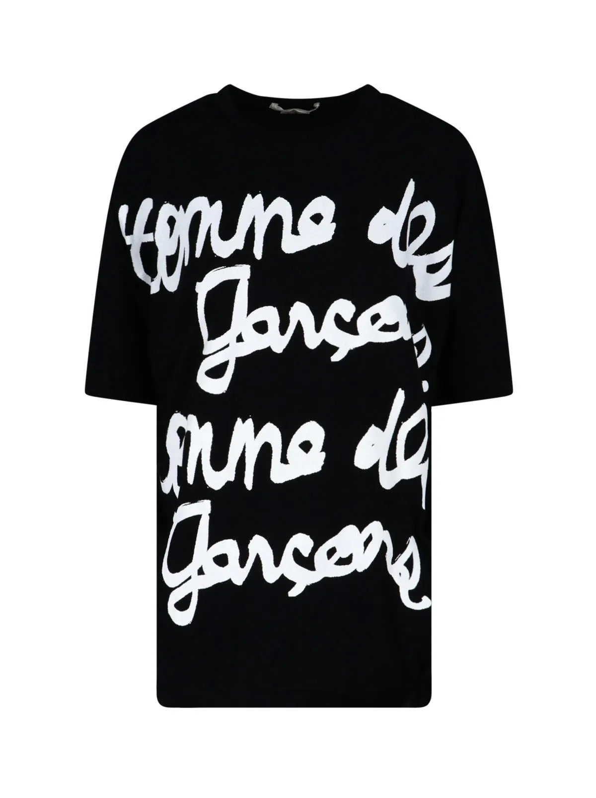 Comme des Garons Logo Printed Crewneck T-Shirt