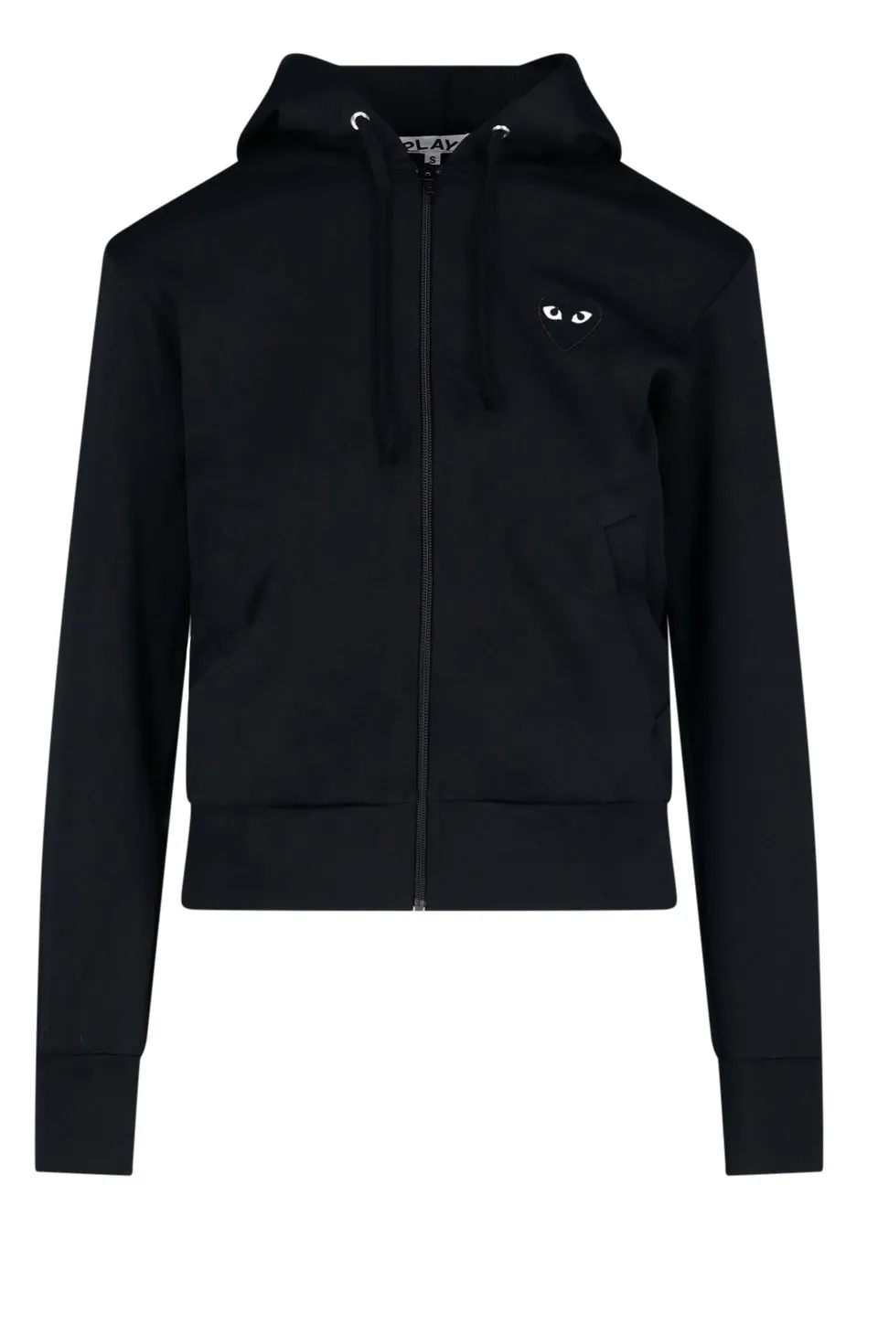 Comme des Garons Play Drawstring Zip-Up Hoodie