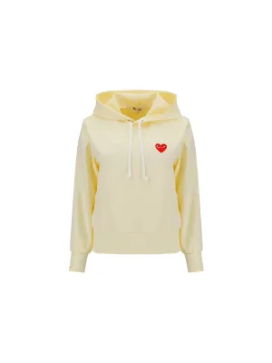 Comme des Garons Play Heart Motif Hoodie
