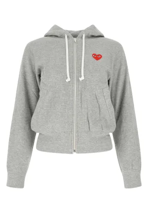 Comme des Garons Play Logo Embroidered Drawstring Hoodie