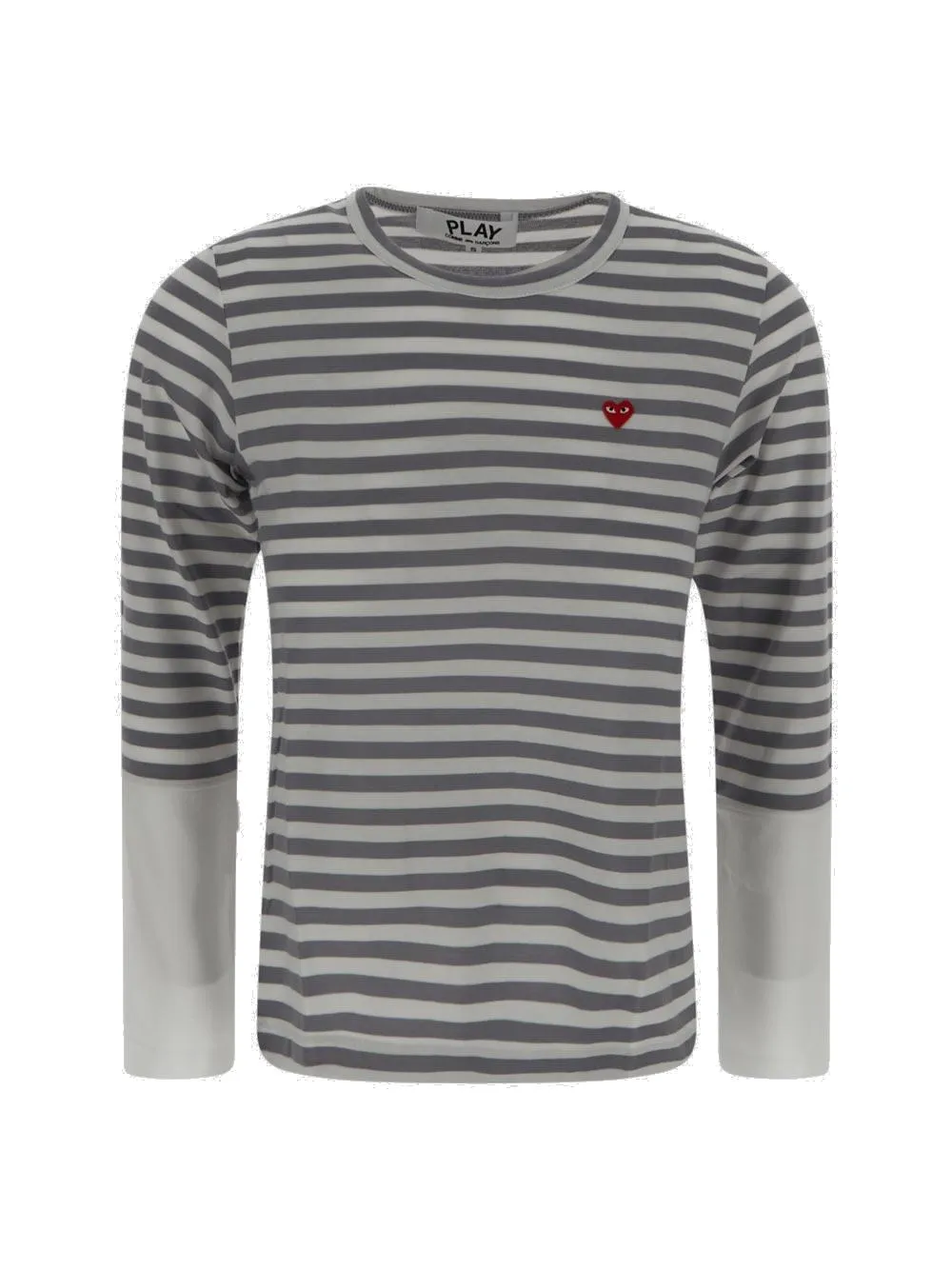 Comme des Garons Play Striped Crewneck T-Shirt