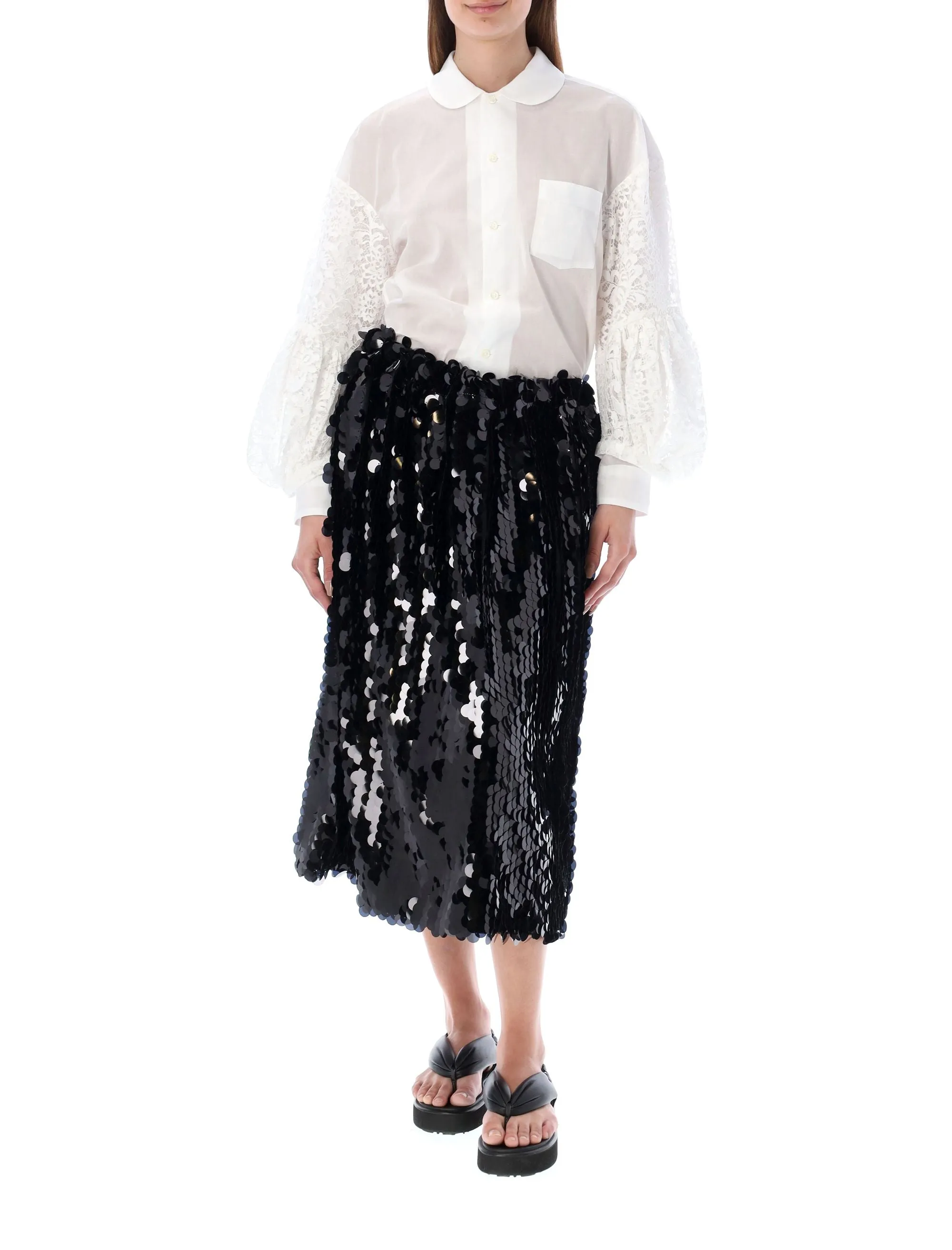 Comme des Garons Sequin Midi Skirt