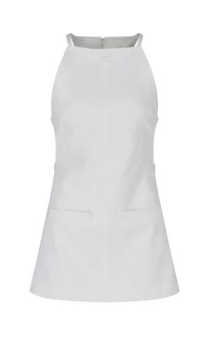 Courrges Logo Embroidered Sleeveless Mini Dress