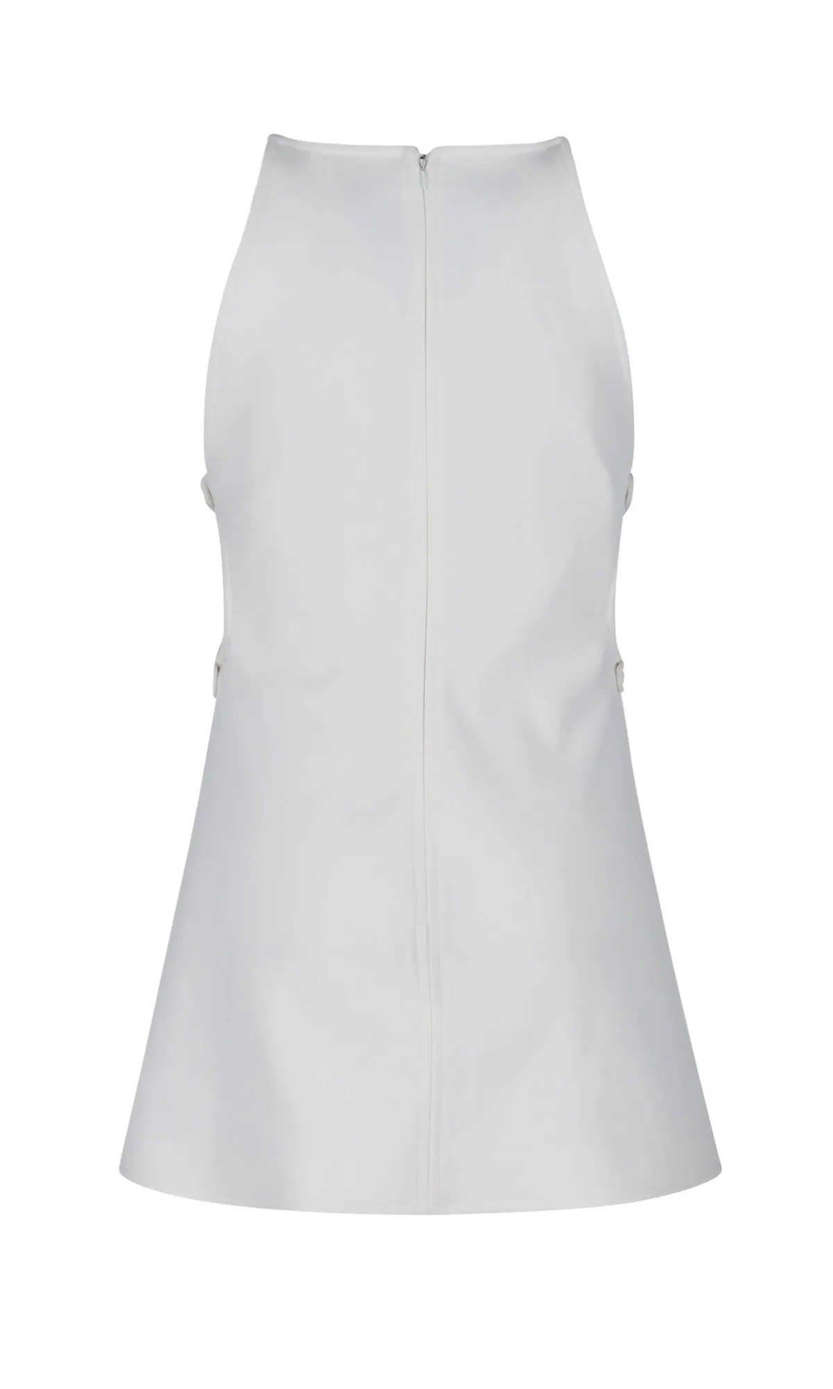 Courrges Logo Embroidered Sleeveless Mini Dress