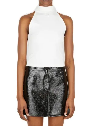 Courrges Logo Patch Halterneck Tank Top