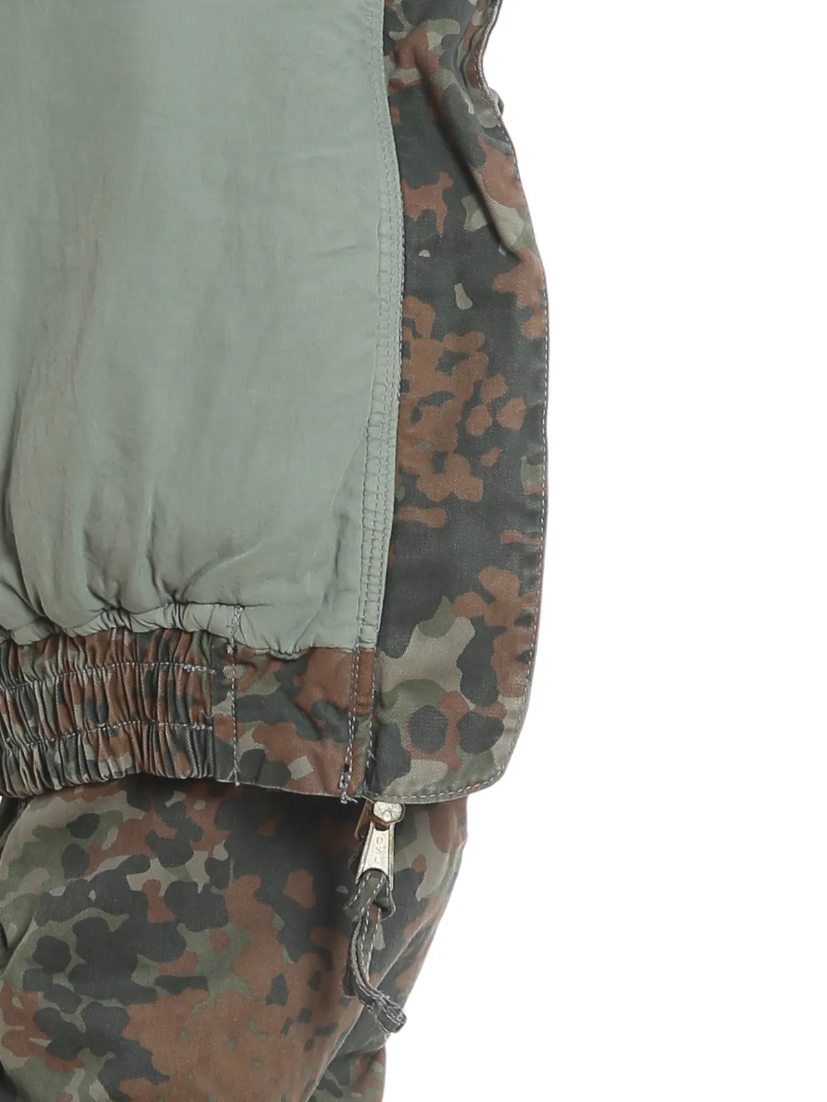 Diesel Camouflage Print Zipped Bomber Jacket
