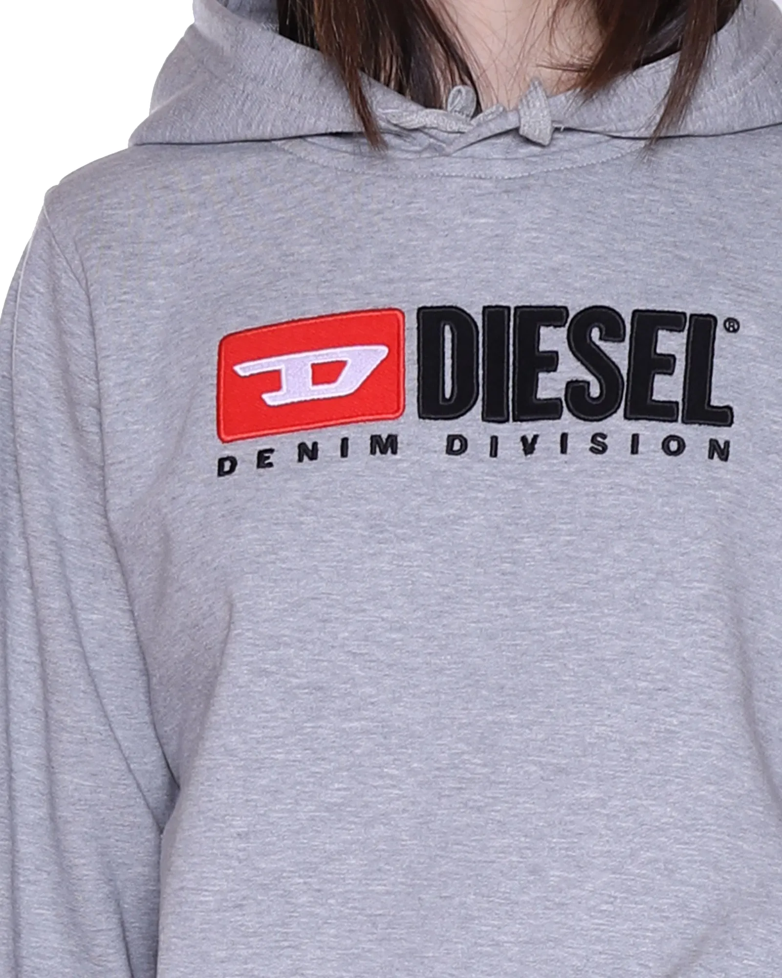 Diesel Logo Detailed Drawstring Long-Sleeved Hoodie