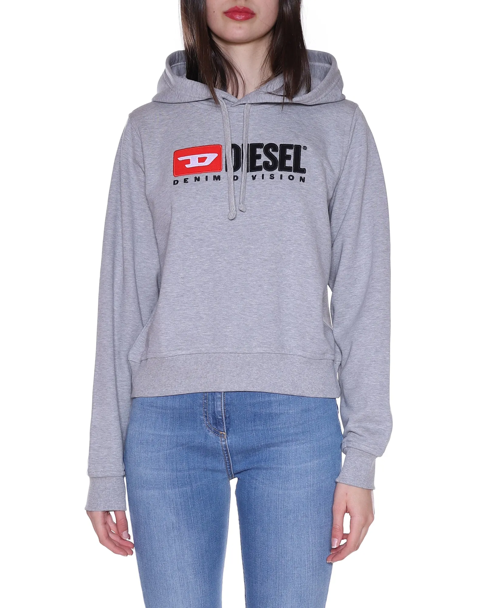 Diesel Logo Detailed Drawstring Long-Sleeved Hoodie