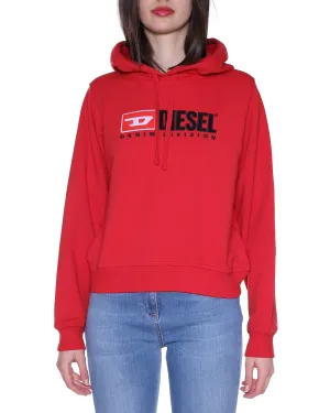 Diesel Logo Detailed Drawstring Long-Sleeved Hoodie