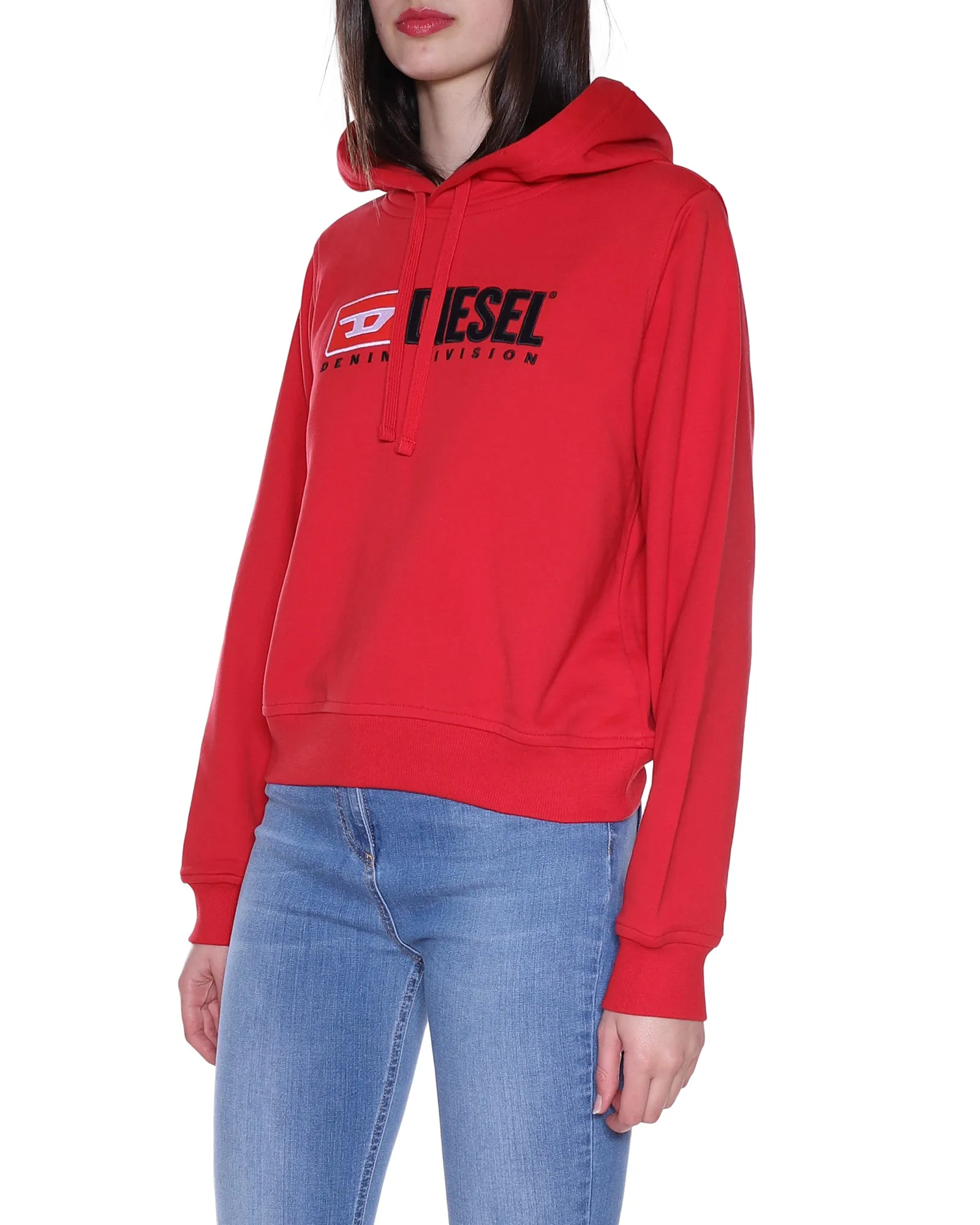 Diesel Logo Detailed Drawstring Long-Sleeved Hoodie