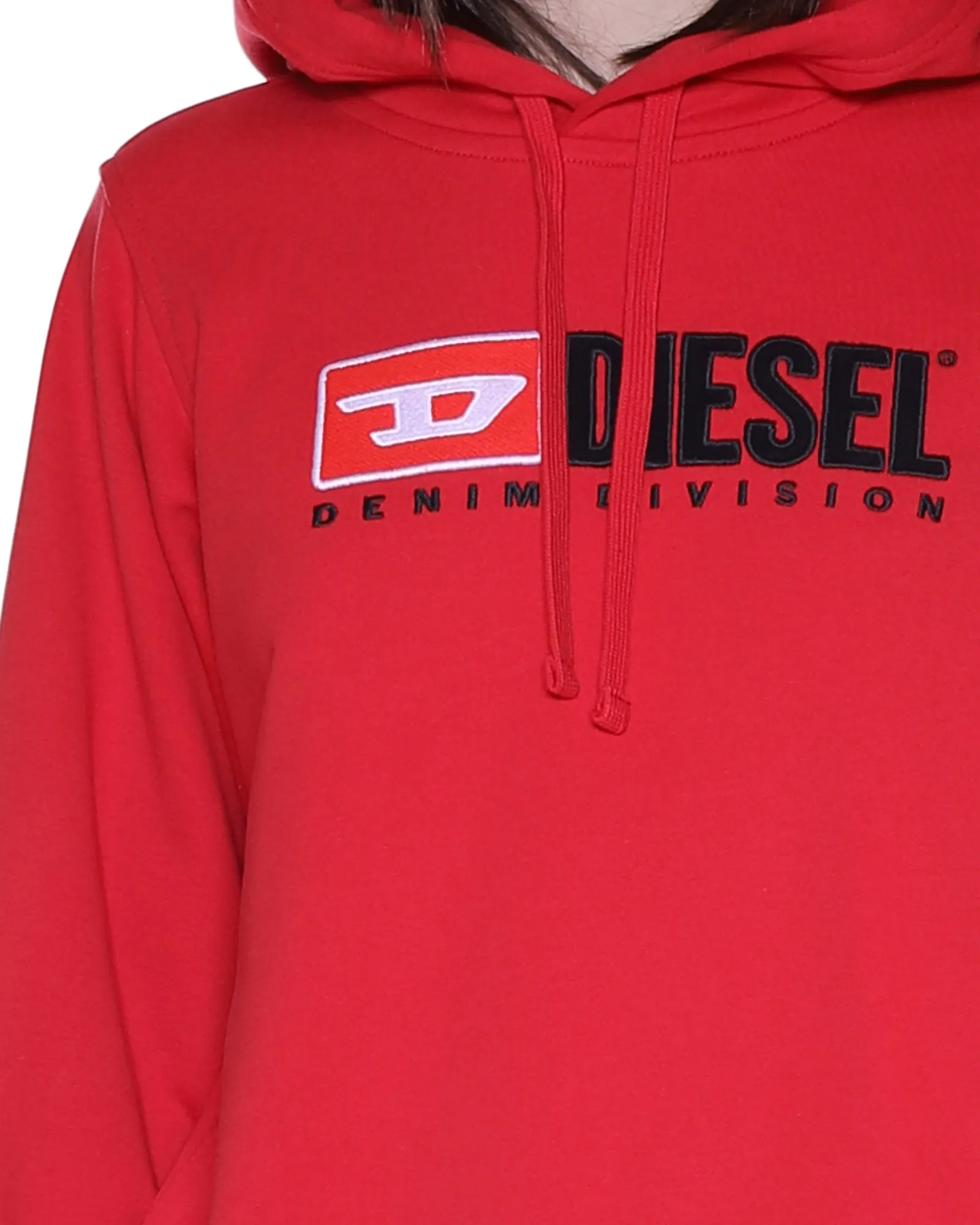 Diesel Logo Detailed Drawstring Long-Sleeved Hoodie