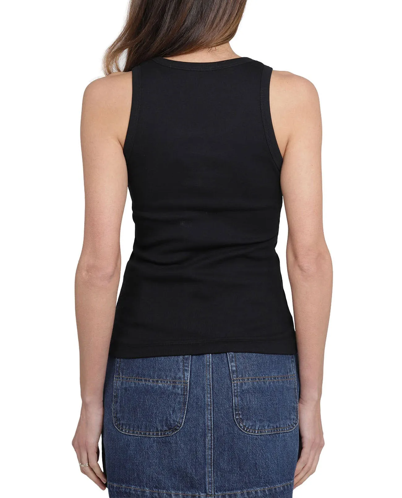 Diesel Logo Patch Crewneck Tank Top
