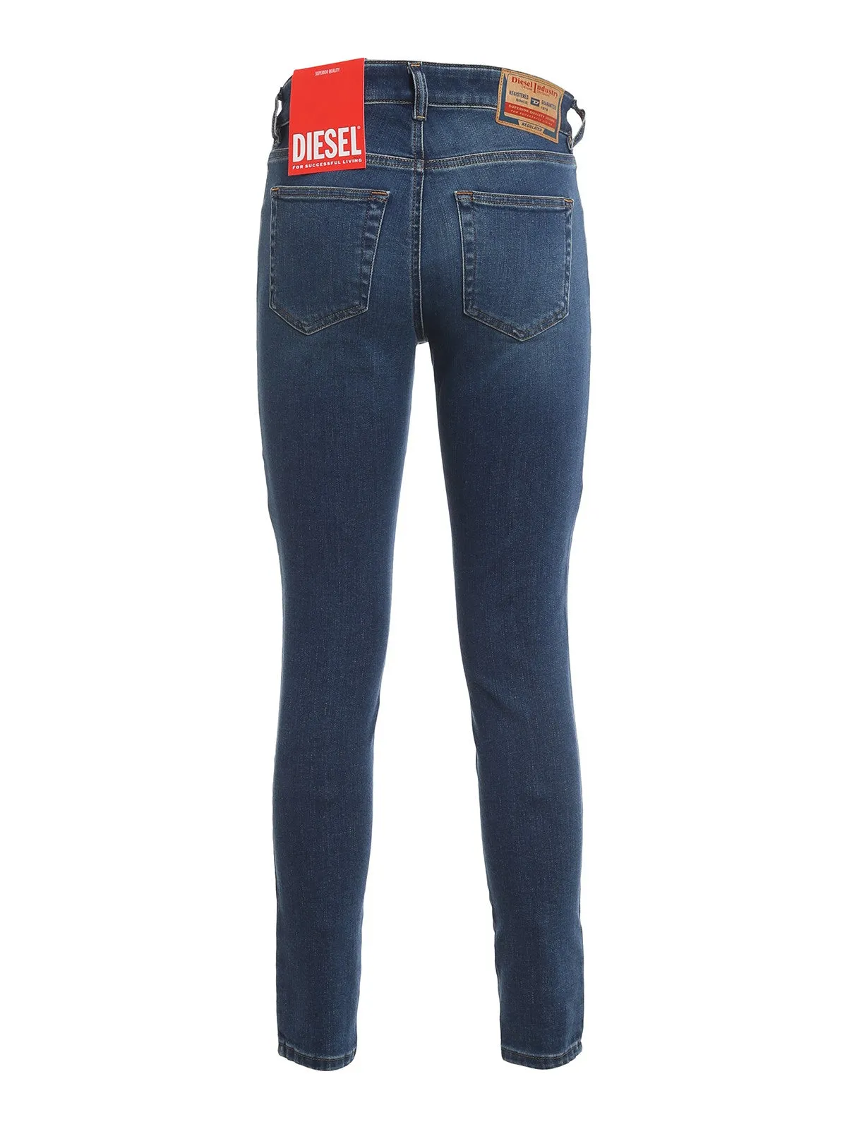 Diesel Logo Patch Low-Rise Jeans