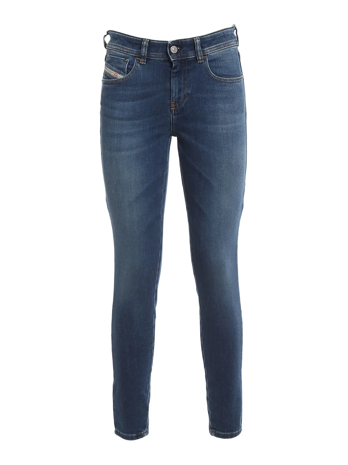 Diesel Logo Patch Low-Rise Jeans