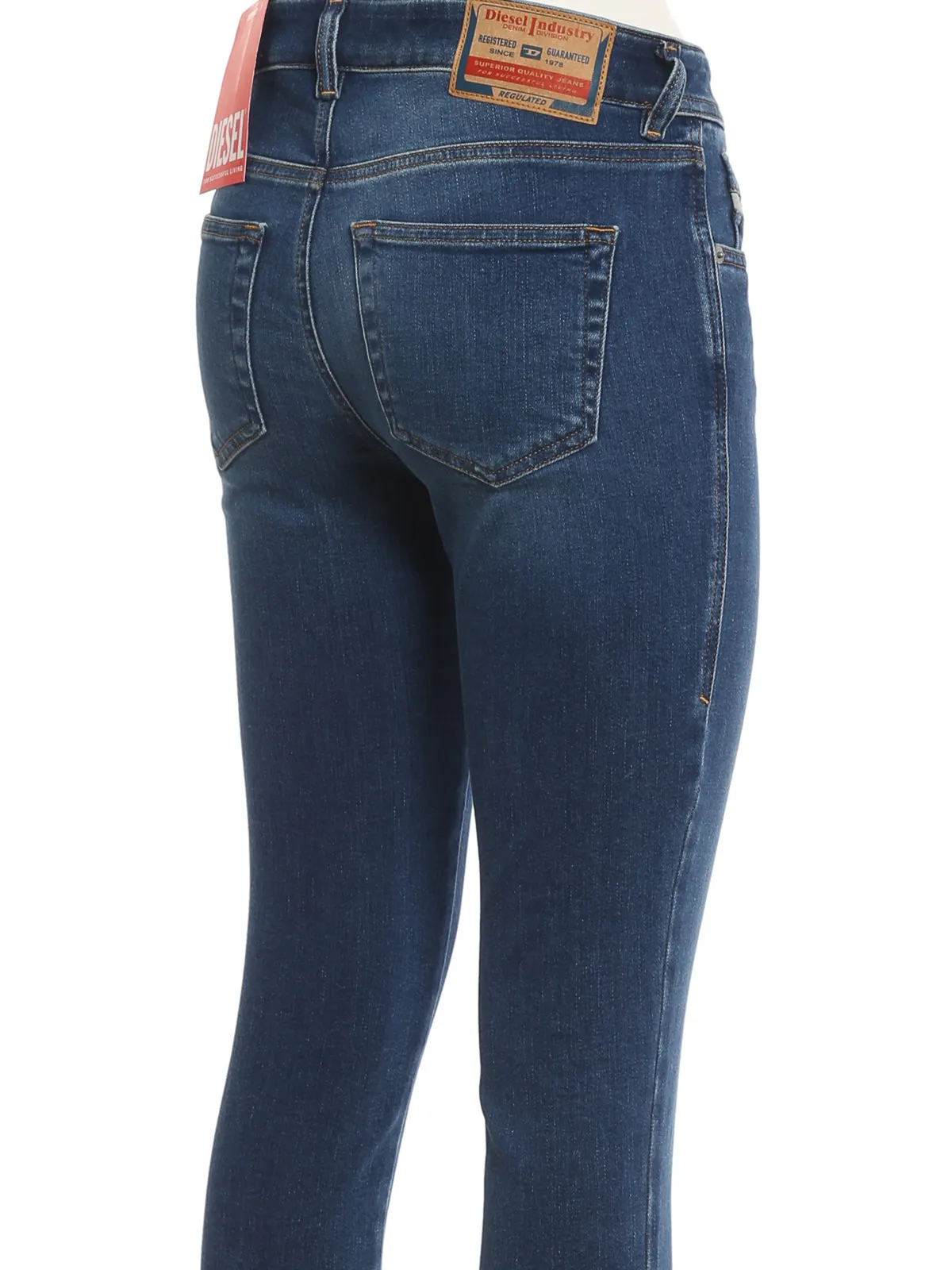 Diesel Logo Patch Low-Rise Jeans
