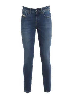 Diesel Logo Patch Low-Rise Jeans