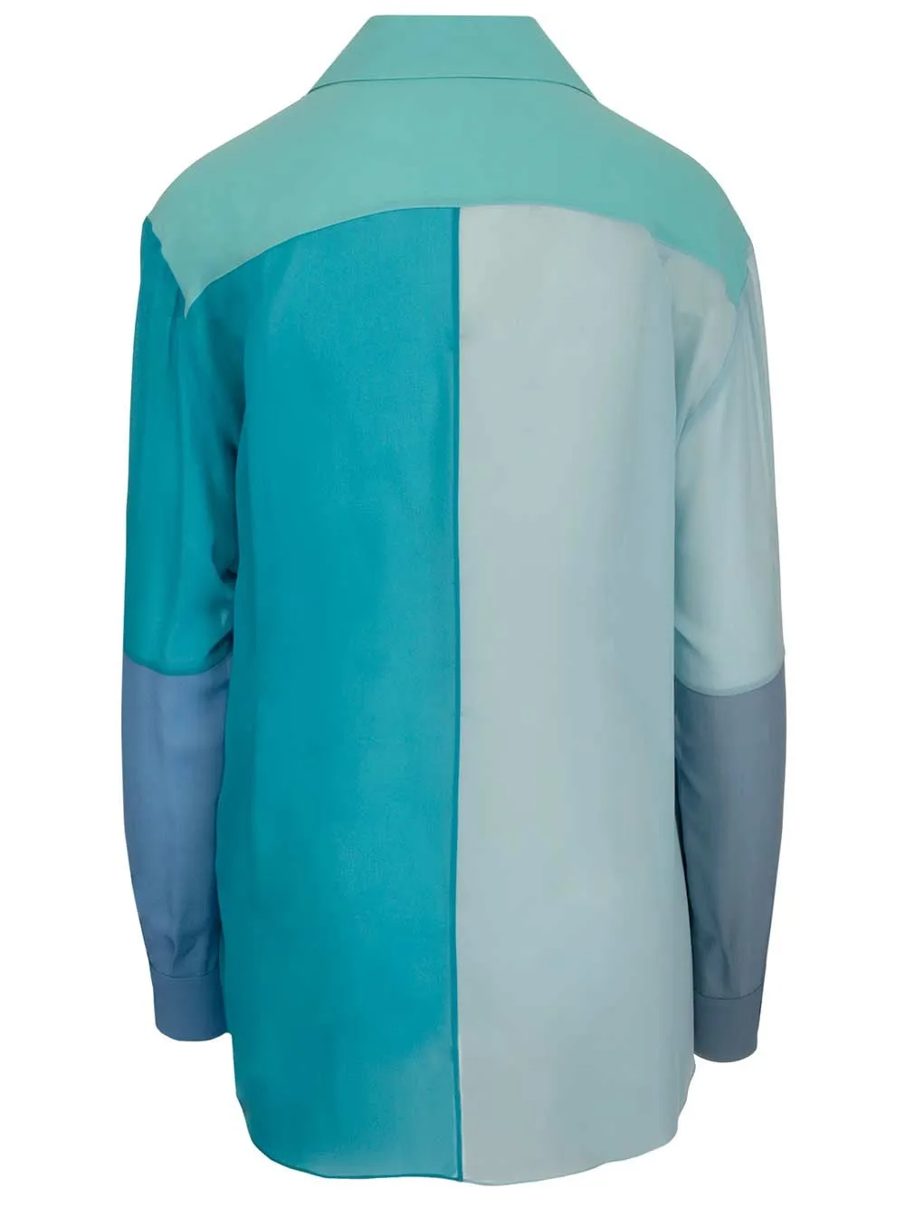 Dolce & Gabbana Colour Block Curved Hem Shirt