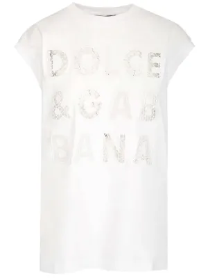Dolce & Gabbana Cut-Out Crewneck T-Shirt