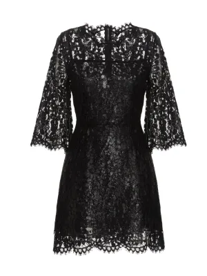 Dolce & Gabbana Floral Lace Mini Dress