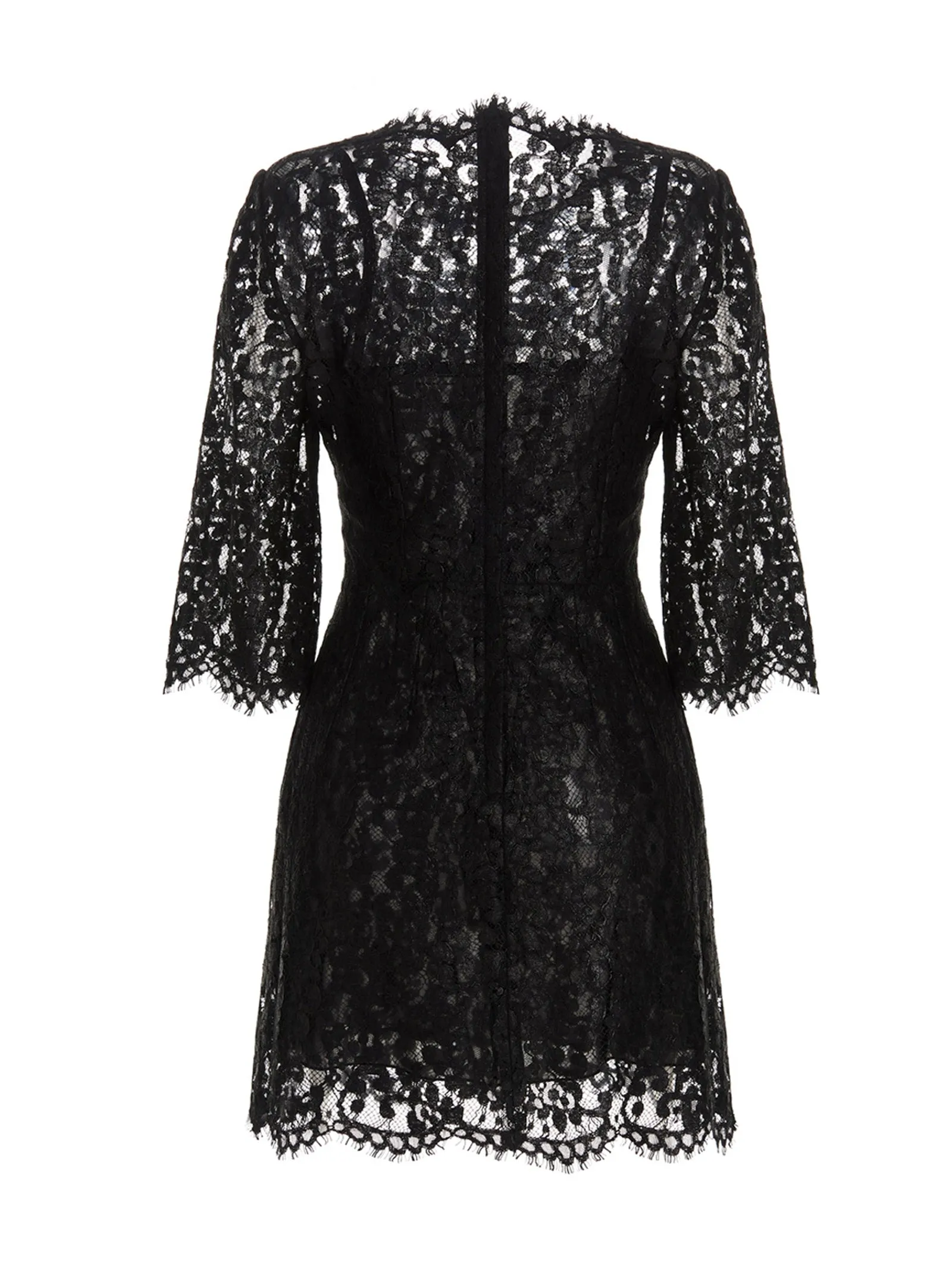 Dolce & Gabbana Floral Lace Mini Dress
