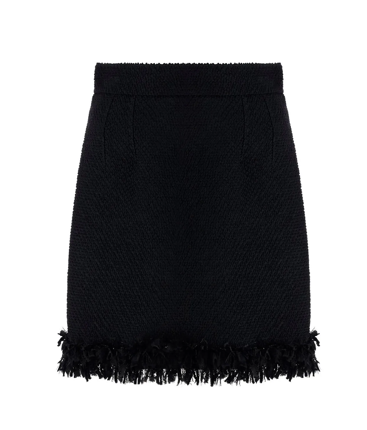 Dolce & Gabbana High Waisted Frayed Mini Skirt