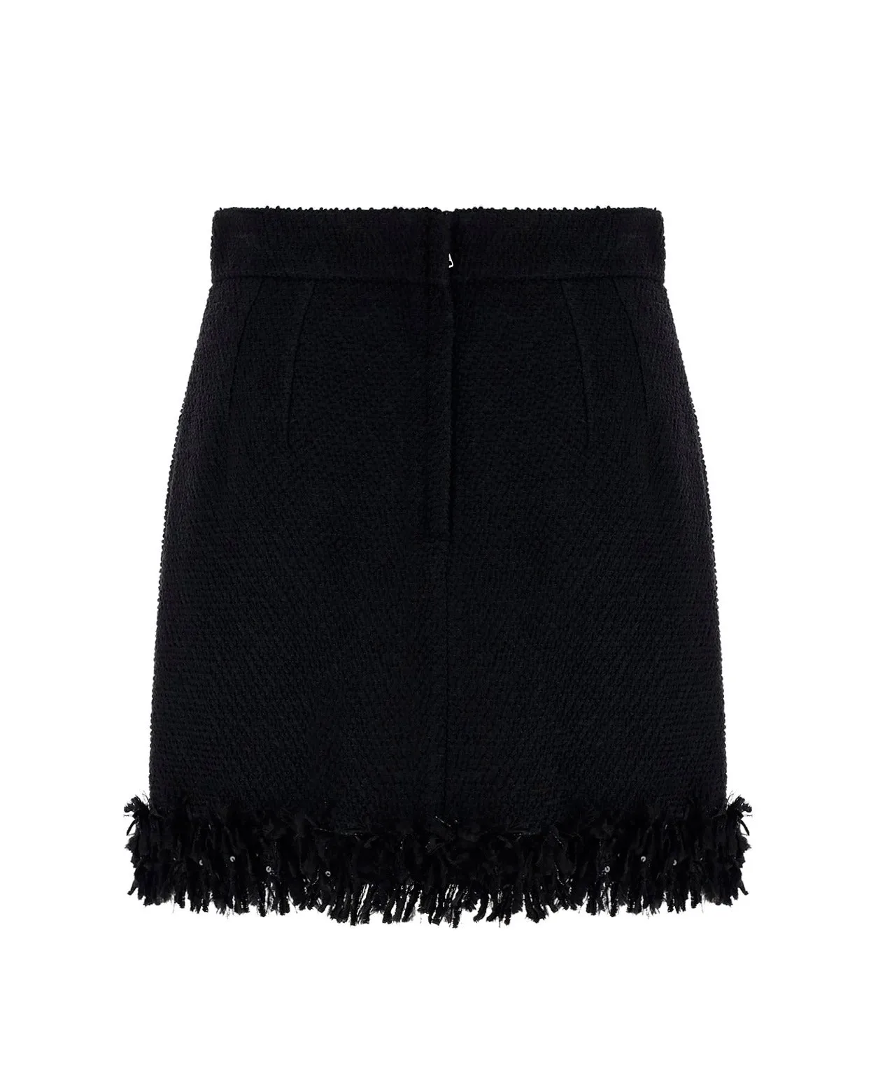 Dolce & Gabbana High Waisted Frayed Mini Skirt